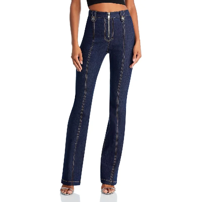 Trend Setting Wardrobe Womens High Rise Flared Flared Jeans