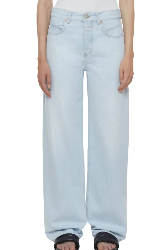 Stay Ahead In Style Nikka Wide Leg Jeans In Light Blue