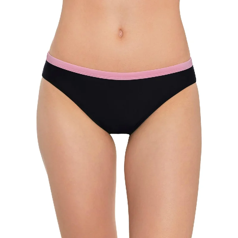 Style Revolution Juniors Womens Contrast Trim Hipster Swim Bottom Separates