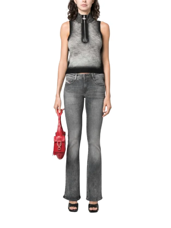 Special Offer For You 1969 D-Ebbey Slim Waist Bootcut Flare Jeans In Gray