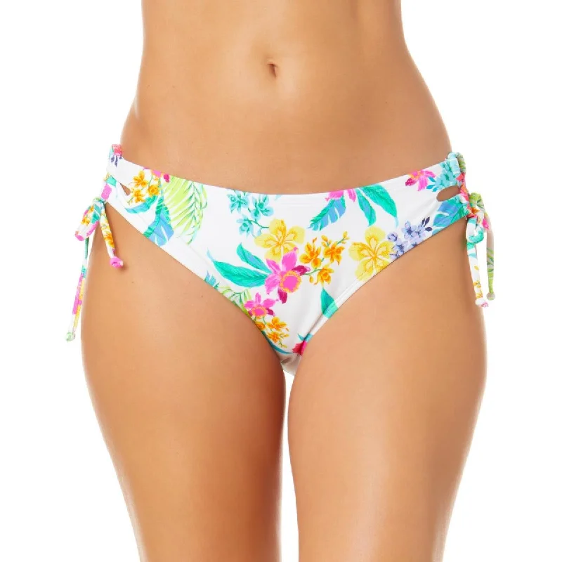 Trendy And Individual Women's Fashion Juniors Womens Side Tie Floral Print Swim Bottom Separates