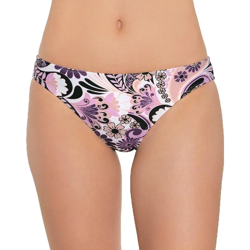 Trendy Aesthetics Juniors Womens Floral Print Hipster Swim Bottom Separates