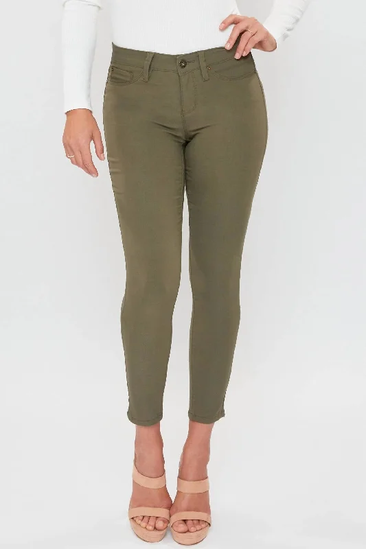 Massive Savings Missy Hyperstretch Skinny Jean - Petite In Olive