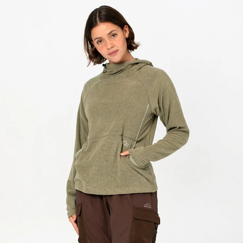 Everyday Wear Womens Air-Grid Fleece Saltbush