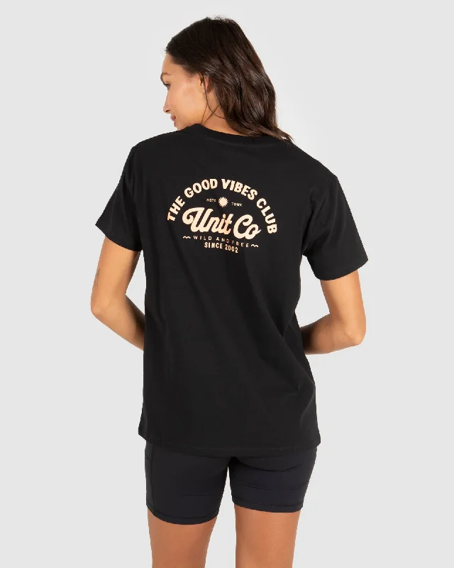 High End Designer Brands Discount UNIT Good Vibes Ladies T-Shirt