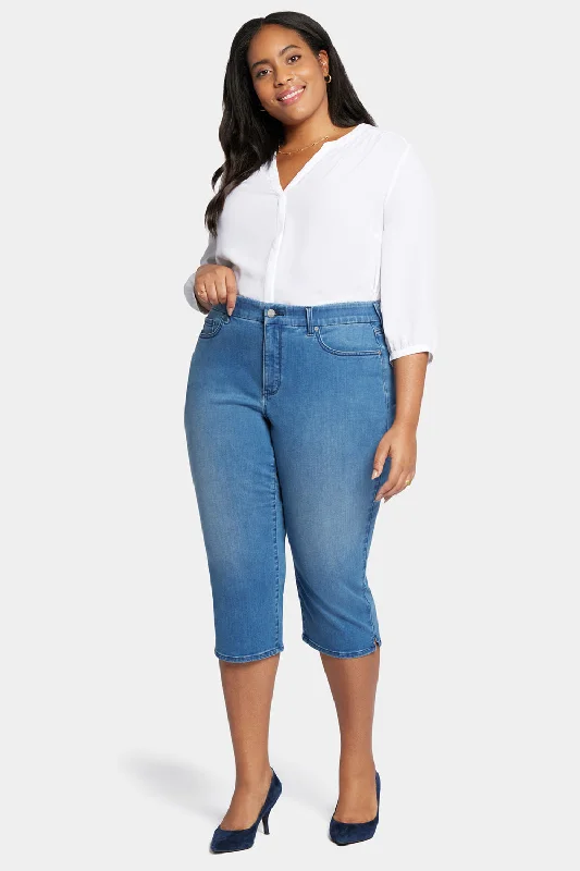 Exquisite Women's Wear Sale Waist-Match™ Slim Straight Crop Jeans In Plus Size - Contented