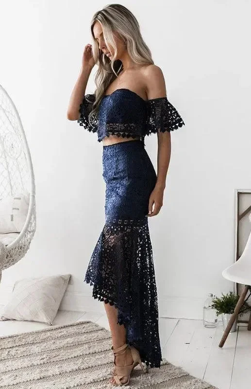 Sophisticated Style Stylish 2-Piece Lace Clothing Set