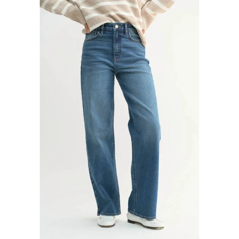 Special Offers High Rise Straight Leg Jean In Blue