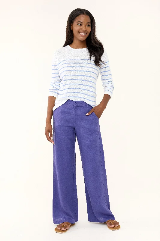 Clearance Sale Online Izzy Linen Trouser - Skipper Blue