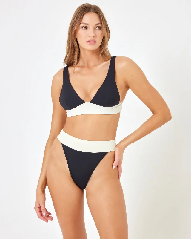 Trend Alert Lola Bikini Bottom - Black-Cream