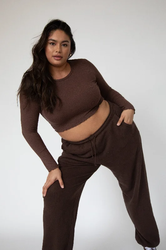 Clothing Brands Eddy Top in Brown