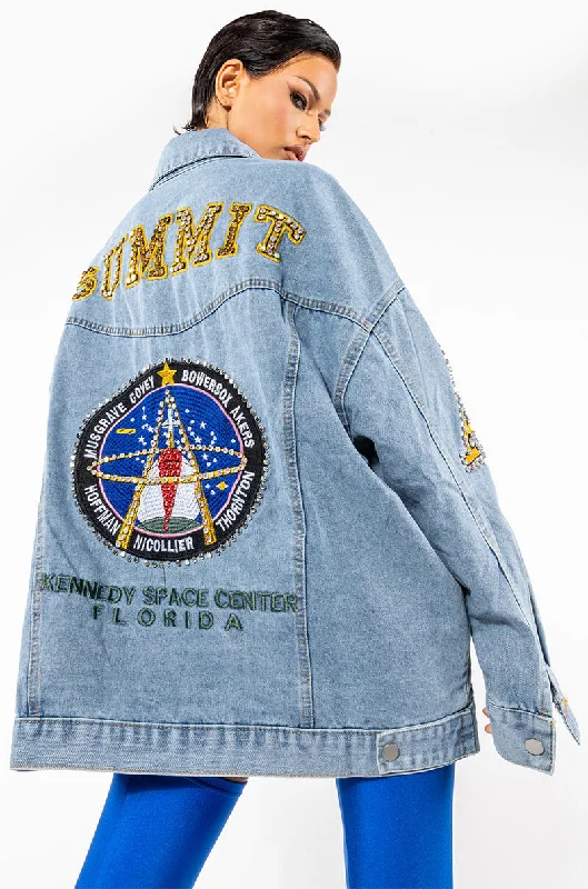 Women's Clothing Stores SPACE CADET DENIM JACKET