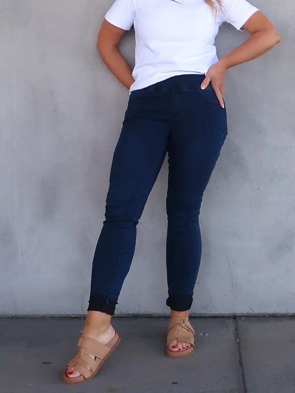 Holiday Attire Sale Jax Jeggings - Dark Blue