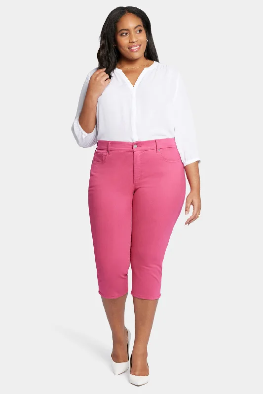 Stupidly Low Prices Waist-Match™ Slim Straight Crop Jeans In Plus Size - Raspberry Pink