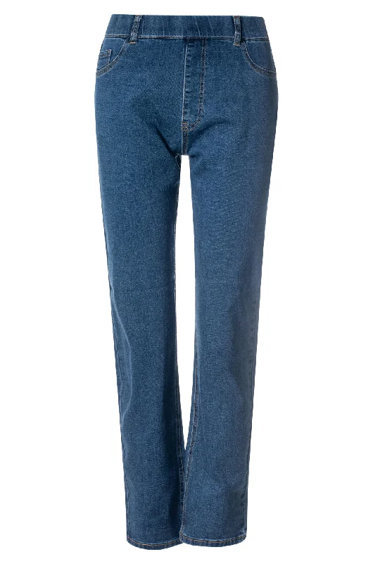 Affordable Women’s Clothing Online Pull on Short Jeans | MID INDIGO | 6622ZZ