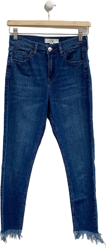 Discount Store Topshop Blue Moto Jeans W26 L30