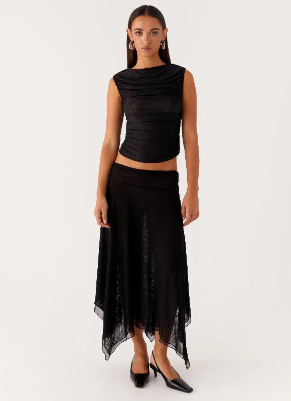 End Of Season Sale Arwen Midi Skirt - Black