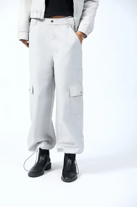 Fashion Sale CARGO PANTS WITH BUNGEE CORD DETAIL