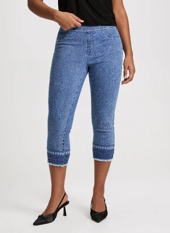 Hot Brand Discounts Beads & Fringes Pull-On Jeans