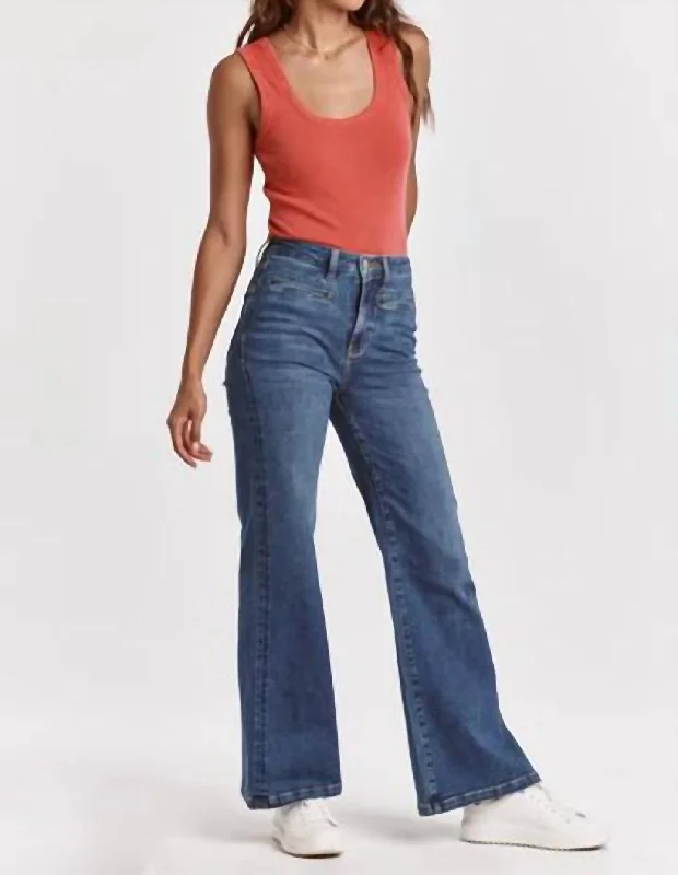 Massive Selection Sale Fiona Wide Leg Jeans In Tempo