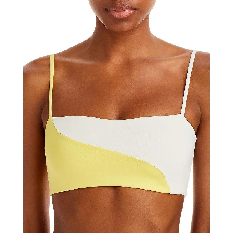 Inspired By You, Designed For You Ari Womens Colorblock Adjustable Straps Swim Top Separates