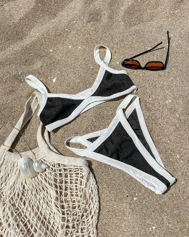 Special Offers, Don't Miss Mackenzie Bikini Bottom - Black-Cream