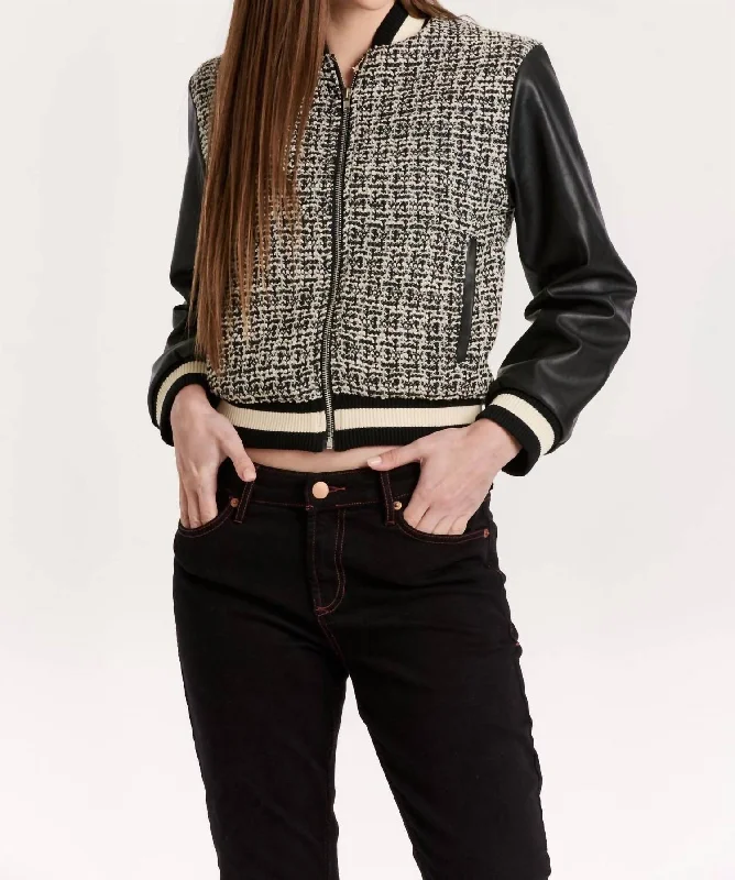 Affordable Women’s Clothing Online Janel Tweed Mixed Jacket In Multi