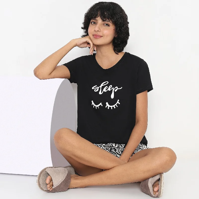 Season Sale Regular Fit Printed Lounge T-Shirt