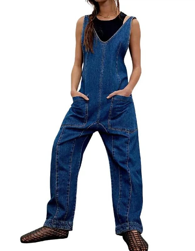 Style Your Wardrobe High Roller Jumpsuit In Sapphire Blue